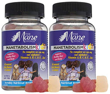Load image into Gallery viewer, The Mane Choice MANETABOLISM Kids Healthy Hair Growth Vitamins - Complete Nutrition Supplements for Longer, Thicker and Healthier Hair for Kids (60 Gummies - Pack of Two)
