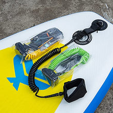 Load image into Gallery viewer, HEYTUR Surfing Surfboard Leash sup Leash Rope Stand up Paddle Board Leash Coil Surf Accessories(Black)
