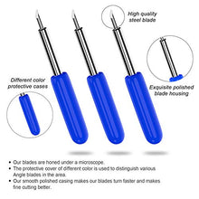 Load image into Gallery viewer, Hadwoer 50PCS 60 Degree Deep Cut Replacement Blades Compatible with Cricut Explore Air 2/3/Maker Expression, This Deep Point Cut Blade is Perfect for Cutting Thick Vinyl Fabrics
