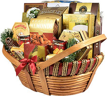 Load image into Gallery viewer, Home For The Holidays Meat and Cheese Gift Basket Filled with Wisconsin Sausages and Cheeses and So Much More for Christmas (Large), 10 Pounds

