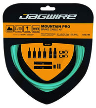 Load image into Gallery viewer, Jagwire - Mountain Pro Brake DIY Cable Kit | for MTN Bike with Disc or V-Brakes | SRAM and Shimano Compatible | Polished Stainless Bicycle Cables | Celeste
