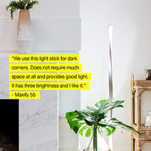 Load image into Gallery viewer, Brightech Helix - Modern LED Floor Lamp for Living Room Bright Lighting - Get Compliments: Unique, 48" Tall Light for Bedrooms, Offices - Dimmable, Contemporary Indoor Pole Lamp - Platinum Silver

