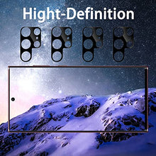 Load image into Gallery viewer, Milomdoi [4 Pack] for Samsung Galaxy S22 Ultra 5G Camera Lens Protector Cover, 9H Tempered Glass Camera Screen Protector, Case Friendly, Not Affect Flash, Perfect Night Shot Mode Design, Black

