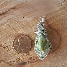 Load image into Gallery viewer, Natural Raw Peridot Gemstone Healing Crystal Pendant White Gold Plated 24 Inch Black Leather Cord- Necklace For Men Jewelry, August Birthstone
