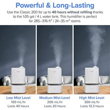 Load image into Gallery viewer, LEVOIT Humidifiers for Bedroom, 4L Ultrasonic Cool Mist Air Vaporizer for for Large Room Babies, Essential Oil Tray, Quiet Operation, Auto Shut-Off, Lasts up to 40 Hours, Gray
