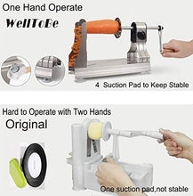 Load image into Gallery viewer, WellToBe 6-Blade Vegetable Spiralizer Spiral Slicer Veggie Pasta Spaghetti Maker for Healthy Low Carb/Paleo/Gluten - 304 Food Stainless Steel Body
