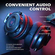 Load image into Gallery viewer, EKSA E900 USB Gaming Headset with Microphone for PC - PS4 Headset with Mic Detachable Noise Cancelling - 7.1 Surround Sound Gaming Wired Headphones Compatible with PS4, PS5, Xbox One, Computer, Laptop
