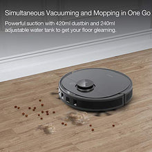 Load image into Gallery viewer, Ecovacs Deebot T8 Robot Vacuum and Mop Cleaner, Precise Laser Navigation, Multi-floor Mapping, Intelligent Object Avoidance, Full-customize clean, No-go and No-mop Zones, Auto-empty Station Compatible
