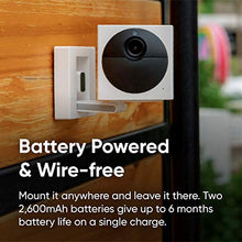 Load image into Gallery viewer, WYZE Cam Outdoor Starter Bundle (Includes Base Station and 1 Camera), 1080p HD Indoor/Outdoor Wire-Free Smart Home Camera with Night Vision, 2-Way Audio, Works with Alexa &amp; Google Assistant, white
