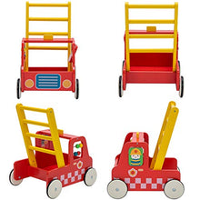Load image into Gallery viewer, Red Aircraft Wooden Baby Push Walker - 2-in-1 Toddler Push &amp; Pull Toys Learning Walker Stroller Walker with Wheels for Baby Girls Boys 1-3 Years Old
