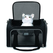 Load image into Gallery viewer, SERCOVE Special Soft Carrier is for Pet Transportation, Suitable for Small and Medium Sized Cats Dogs Rabbits and Birds Foldable and Breathable Pet Carrier (Medium, Black(2028))
