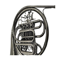 Load image into Gallery viewer, Double French Horn Key B-Flat to F Double-Row Split French Horn Instrument Surface Black Nickel
