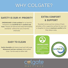 Load image into Gallery viewer, Bassinet/Cradle Mattress by Colgate Mattress | Waterproof &amp; Non-Toxic | GREENGUARD Gold Certified | 15" X 30" X 2" | Rounded Corners
