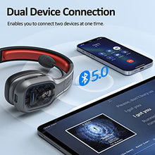 Load image into Gallery viewer, FXWONTY Bluetooth Headset, Trucker Bluetooth Headset with Microphone Noise Canceling &amp; Mute Button, On-Ear Bluetooth 5.0 Multipoint Headphones for Home/Zoom/Teams/Call Center/Online Class/Office
