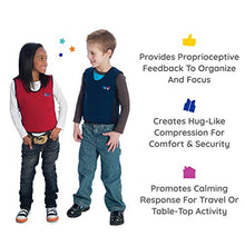 Load image into Gallery viewer, Fun and Function - Blue Weighted Compression Vest for Kids &amp; Adults - Sensory Tool for Children with Special Needs - Deep Pressure for Anxiety &amp; Sensory Issues - Medium
