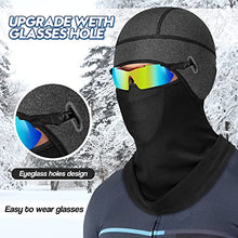 Load image into Gallery viewer, Lauzq Helmet Liner Beanie with Mask，Cycling Fleece Winter Hat Skull Cap Thermal Headwear Ear Warmer,Gray-A

