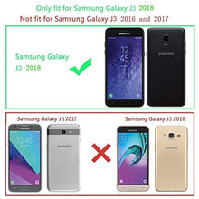 Load image into Gallery viewer, Galaxy J3 2018,J3 Achieve,J3V J3 V 3rd Gen,J3 Star,Amp Prime 3 Case,[Flower Embossed] Leather Wallet Flip Protective Case Cover with Holder and Stand for Samsung Galaxy J3 2018 J337 (Purple)
