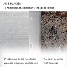 Load image into Gallery viewer, DELFINA Grill Scraper W/ 5 Blades, Heavy Duty Rust Flat Top Grill Accessories with Blade Replacements, Commercial User-Friendly Barbecue Grill Cleaning Tool

