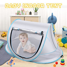 Load image into Gallery viewer, Baby Beach Tent,Large Pop Up Sun Shade,Portable Baby Travel/ Play Tent with Mosquito Net,Indoor,UPF 50+ UV Protection Sun Shelters
