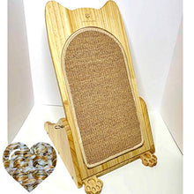 Load image into Gallery viewer, Cat- Like Scratching Board, Scratcher Resting Lounge &amp; Scratch Pad with a Free Superior Refill Natural Sisal Mat for Large Adult Indoor House Cats &amp; Little Kittens; Horizontal &amp; Incline Vertical Moods
