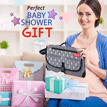 Load image into Gallery viewer, Portable Baby Changing Pad for Changing Diaper, Waterproof and Lightweight Easy to Carry and Travel, Portable Changing Station with Built in Pillow and Changing Mats.
