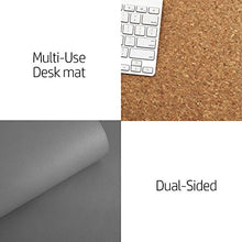 Load image into Gallery viewer, Aothia Office Desk Pad, Natural Cork &amp; PU Leather Dual Side Large Mouse Pad, Laptop Desk Table Protector Writing Mat Easy Clean Waterproof for Office Work/Home/Decor (Gray,31.5" x 15.7")
