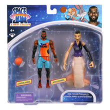 Load image into Gallery viewer, Moose Toys Space Jam: A New Legacy - 2 Pack - On Court Rivals - Lebron &amp; White Mamba, (14578)
