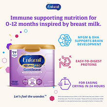 Load image into Gallery viewer, Enfamil NeuroPro Gentlease Baby Formula Gentle Milk Powder, 14 single serve packets (17.4 gram each) - MFGM, Omega 3 DHA, Probiotics, Iron &amp; Immune Support
