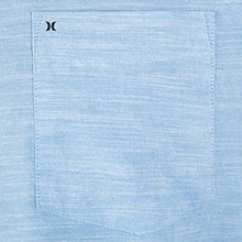 Load image into Gallery viewer, Hurley Men's One and Only Textured Short Sleeve Button Up, blue ox, XL
