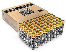 Load image into Gallery viewer, KODAK AAA Batteries 60 Pack - with 10 Years Shelf Life Long Lasting Alkaline Batteries AAA Size Pack, 1.5V Mignon LR03 MN1500 AM3 Triple A Batteries, Leak Proof AAA Battery Pack
