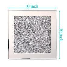 Load image into Gallery viewer, GIMORRTO Glass Mirrored Coaster 8 PC, Crushed Diamond Cup Mat Decor on Tabletop for Restaurant Kitchen bar Dining Table

