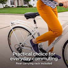 Load image into Gallery viewer, Schwinn Discover Hybrid Bike for Men and Women, 21-Speed, 28-inch Wheels, 16-inch/Small Frame, White
