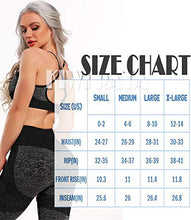 Load image into Gallery viewer, KIWI RATA Women's High Waist Active Seamless Compression Fitness Leggings Running Workout Slim Butt Lift Yoga Pants (#1 Heart Booty Black, Medium)
