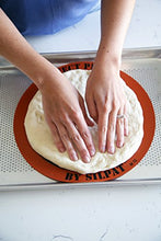 Load image into Gallery viewer, Silpat Perfect Pizza Non-Stick Silicone Baking Mat, 12" Round, Orange, AH305-01
