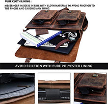 Load image into Gallery viewer, 16 Inch Vintage Computer Leather Laptop Messenger Bags for Men Leather Briefcase Shoulder Bag Man &amp; Women Bag
