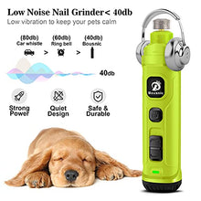 Load image into Gallery viewer, BOUSNIC Dog Nail Grinder with 2 LED Light - Super Quiet Pet Nail Grinder Powerful 2-Speed Electric Dog Nail Trimmer File Toenail Grinder for Puppy Small Medium Large Breed Dogs &amp; Cats (Green)
