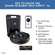 Load image into Gallery viewer, Shark Empty XL RV1001AE Robotic Vacuum, IQ Navigation, Home Mapping, Self-Cleaning Brushroll, Wi-Fi Connected, Works with Alexa
