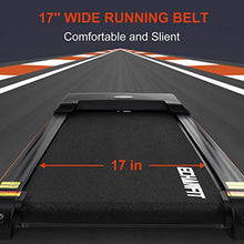 Load image into Gallery viewer, ECHANFIT Folding Treadmill Electric Motorized Running Machine with 2.5 HP Power 15 Preset Programs 17''Wide Tread Belt 8.5 MPH Max Speed for Home Use
