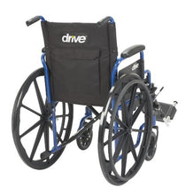 Load image into Gallery viewer, Drive Medical BLS18FBD-ELR Blue Streak Wheelchair with Flip Back Desk Arms, Elevating Leg Rests, 18 Inch Seat
