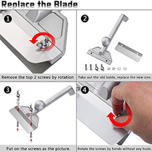 Load image into Gallery viewer, DELFINA Grill Scraper W/ 5 Blades, Heavy Duty Rust Flat Top Grill Accessories with Blade Replacements, Commercial User-Friendly Barbecue Grill Cleaning Tool
