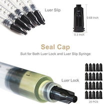 Load image into Gallery viewer, BSTEAN Syringe Blunt Tip Needles Caps Refilling and Measuring E-Juice, E-Liquids, E-cigs, Adhesives, Vape, Oil or Glue Applicator (Pack of 20)
