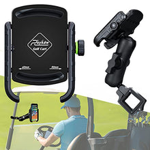 Load image into Gallery viewer, Roykaw Golf Cart Phone Mount Holder for iPhone/Galaxy/Google Pixel &amp; GPS SkyCaddie SX400, SX500 - Upgrade One-Handed Pick and Place, Won't Fall Out
