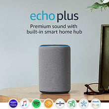Load image into Gallery viewer, Echo Plus (2nd Gen) - Premium sound with built-in smart home hub - Heather Gray
