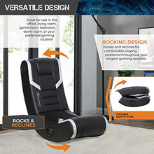 Load image into Gallery viewer, X Rocker 5110301 Eclipse Floor Rocker 2.0 BT, 31" x 16.5" x 27.5", Black/Silver
