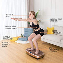 Load image into Gallery viewer, EILISON FitMax 3D Vibration Plate Exercise Machine - Whole Body Workout Vibration Fitness Platform w/Loop Bands - Home Fitness Equipment for Weight Loss, Wellness &amp; Toning(Jumbo Size)
