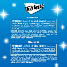 Load image into Gallery viewer, Trident White Sugar Free Gum Variety Pack, Peppermint &amp; Spearmint Flavors, 12 Packs (192 Pieces Total)
