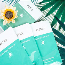 Load image into Gallery viewer, RITIO Hydrating Facial Mask Tencel Sheet Masks for SPA Treatment &amp; Anti-Aging (Set of 6) Silky Tencel Lyocell Masks to Achieve Skin &amp; Antioxidant Protection - Facial Mask for Women &amp; Men
