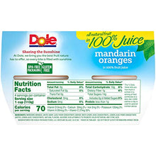Load image into Gallery viewer, Dole, Mandarin Oranges in Juice, 4 Ounce (Pack of 4)
