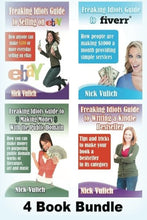 Load image into Gallery viewer, Freaking Idiots Guides 4 Book Bundle Ebay Fiverr Kindle &amp; Public Domain
