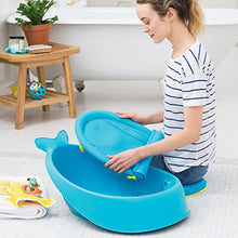 Load image into Gallery viewer, Skip Hop Baby Bath Tub, 3-Stage Smart Sling Tub, Moby, Blue
